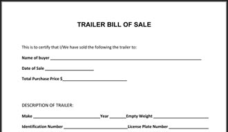 motorcycle bill of sale template