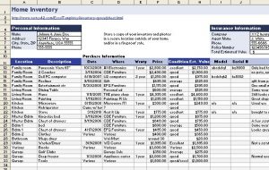 moving inventory list home inventory spreadsheet