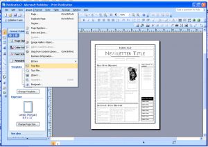 ms publisher templates publisherscreenshot