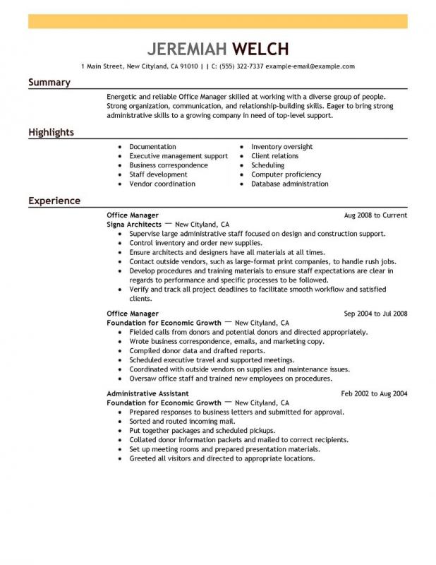 ms word resumes