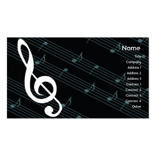 music business cards