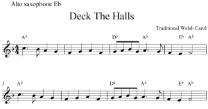 music notes template deck the halls free christmas alto saxophone sheet music notes