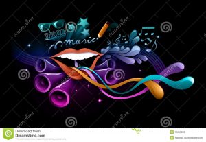 music notes template funky music illustration