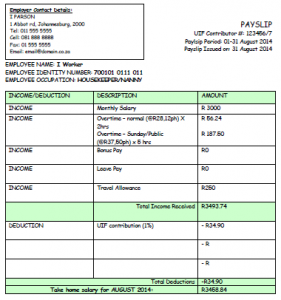 nanny contract template samplepayslip