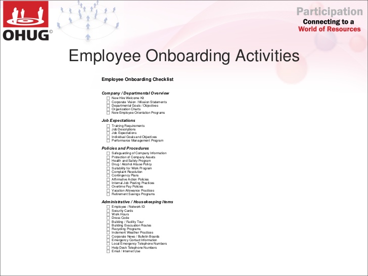 new employee onboarding checklist