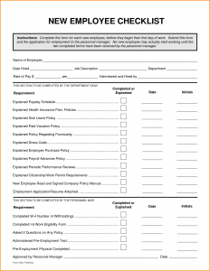 new employee orientation checklist new hire checklist template new hire employee checklist template