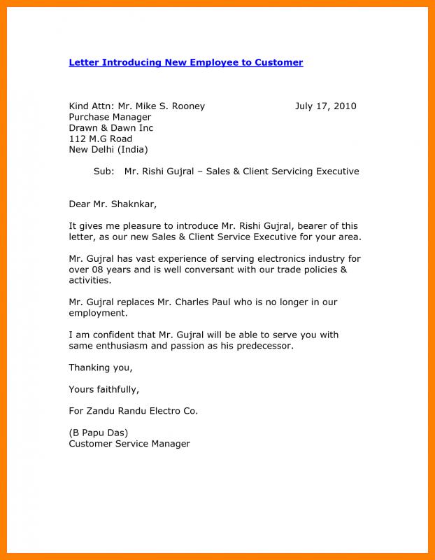 New Employee Email Template Business