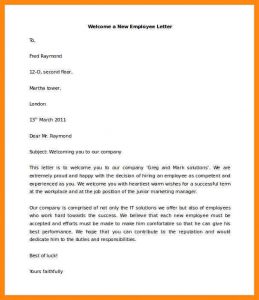 new employee welcome email welcome letter to new employee download welcome a new employee letter template for free