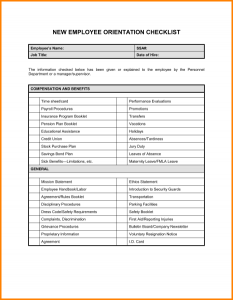 new hire checklist template new hire checklist template