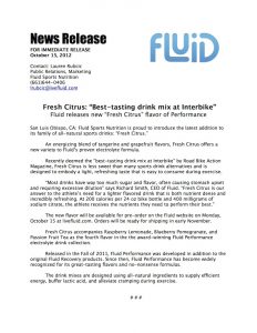 news release format fresh citrus press release