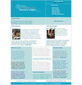 newsletter template free newsletter templates a