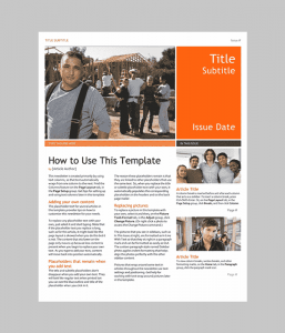 newsletter template word newsletter min