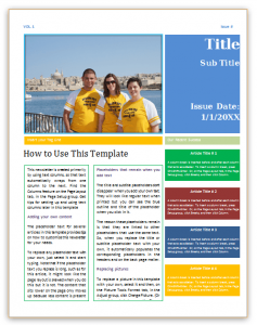 newsletter template word newsletter template word