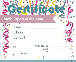 newsletter templates for teachers math certificate