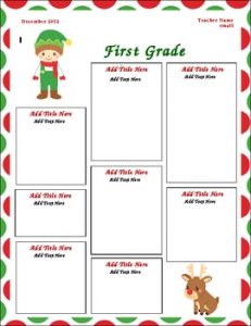 newsletter templates for teachers original