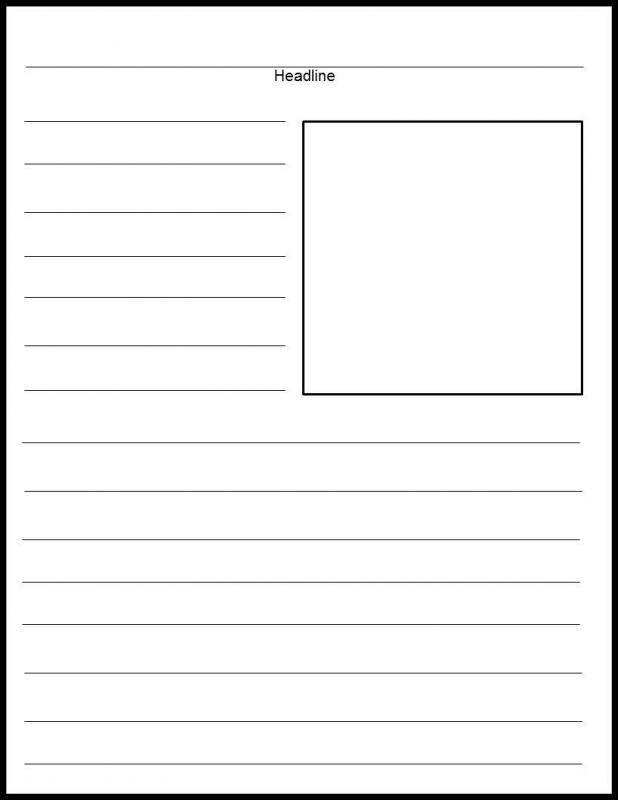 Printable Blank Newspaper Template