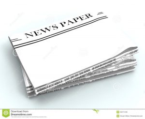 newspaper headline template blank newspaper copyspace shows news showing media headline space