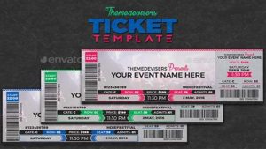 newspaper template for word ticket template