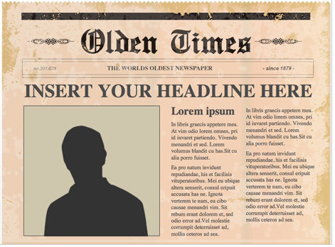 newspaper template free