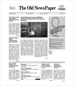 newspaper template free the old newspaper wp v free