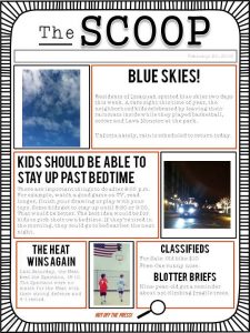 newspaper template free the scoop newpaper template for kids download