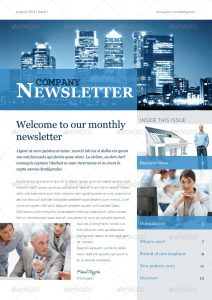 newspaper template word newsletter