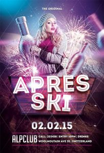 nite club flyers apres ski winter flyer template awesomeflyer