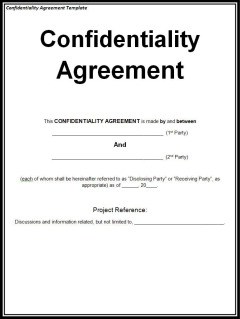 non-disclosure agreement form