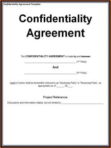 non disclosure agreement sample non disclosure agreement template confidentiality and nondisclosure agreement template