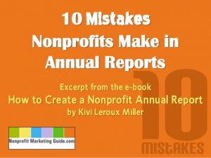 non profit website templates mistakes nonprofits make in annual reports