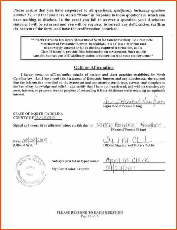 notarized letter template texas