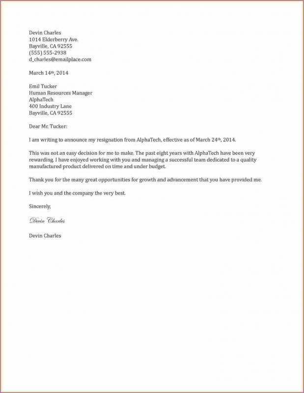 Notary Resignation Letter 4131