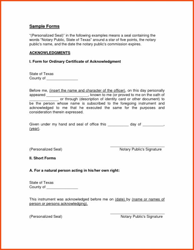 Notary Letter Templates | Template Business