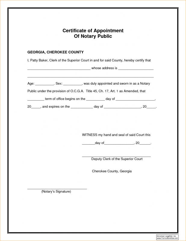 Notary Public Template Template Business