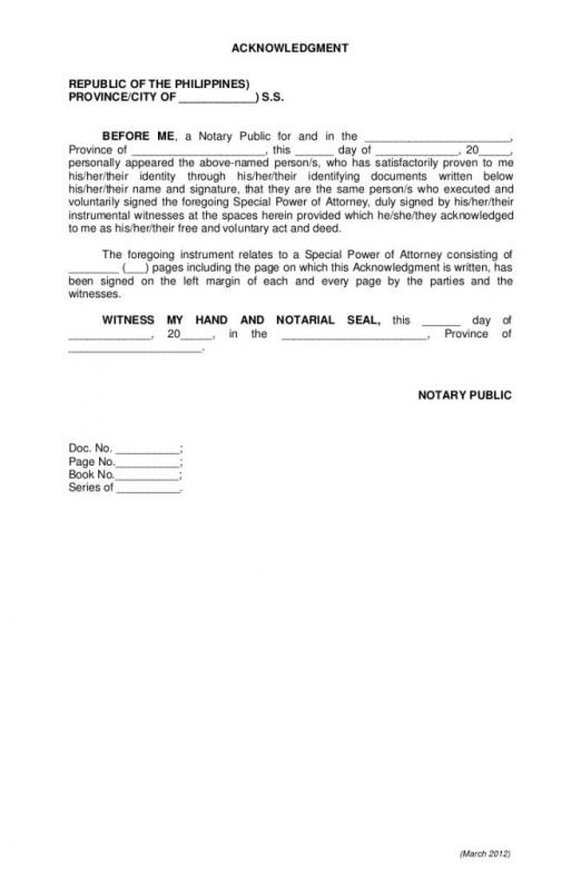 Notary Signature Format | Template Business