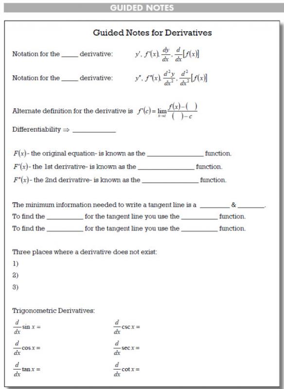 note taking template word