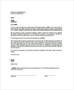 notice of termination employee notice of termination of employment