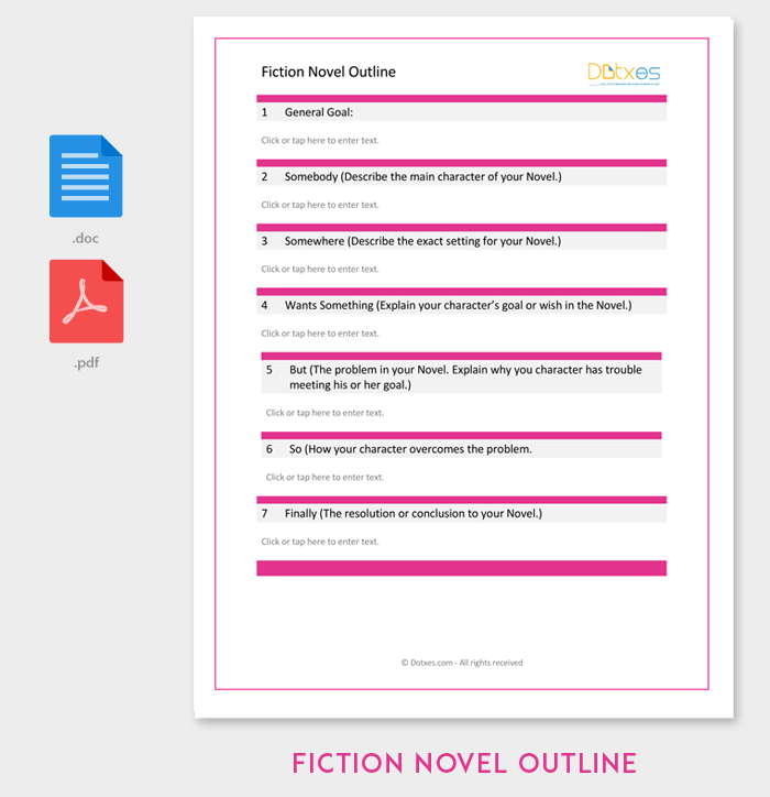 novel outline example