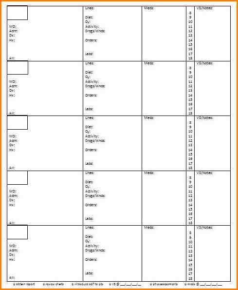 Nurse Report Templates