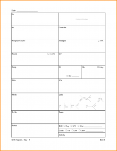 nurse report templates nursing report sheet templates