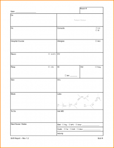 nurses notes template nursing report sheets templates