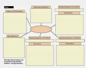 nursing concept map template blank concept maps