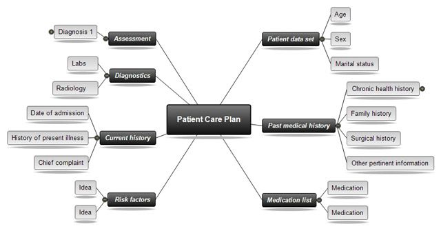 nursing concept map template