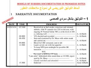 nursing notes examples medical record report