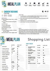 nutrisystem meal planner weekly meal planner with grocery list meal plan sample plan siftgl