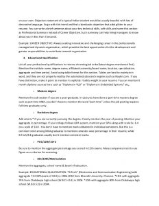 objective for resume for freshers the ultimate resume guide for freshers