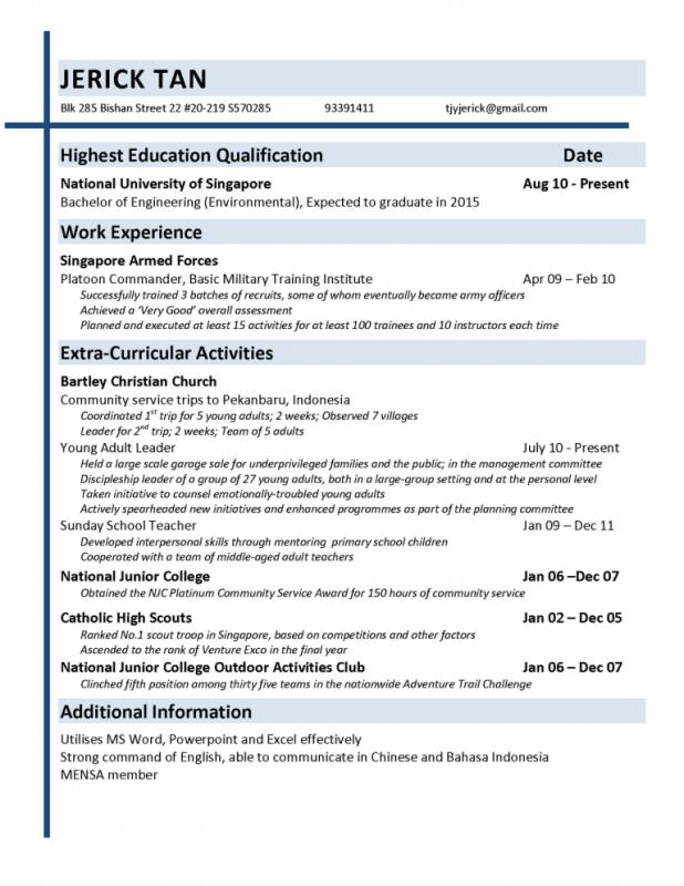 Objective In Resume For Fresh Graduate | Template Business