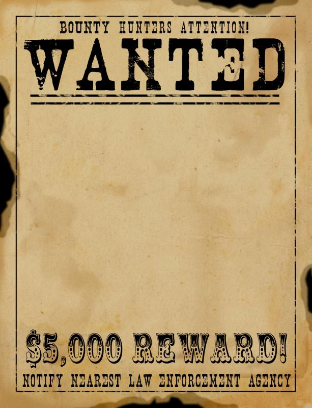 old west wanted posters