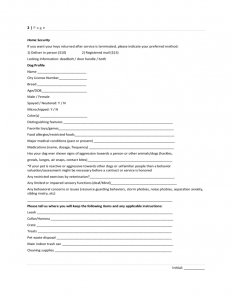 one page lease agreement dog walking contract profile l