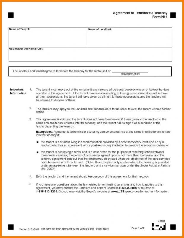 one page lease agreement template business